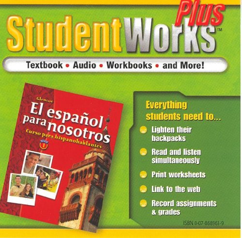 El español para nosotros: Curso para hispanohablantes Level 1, StudentWorks Plus CD-ROM (SPANISH HERITAGE SPEAKER) (Spanish Edition) by McGraw Hill