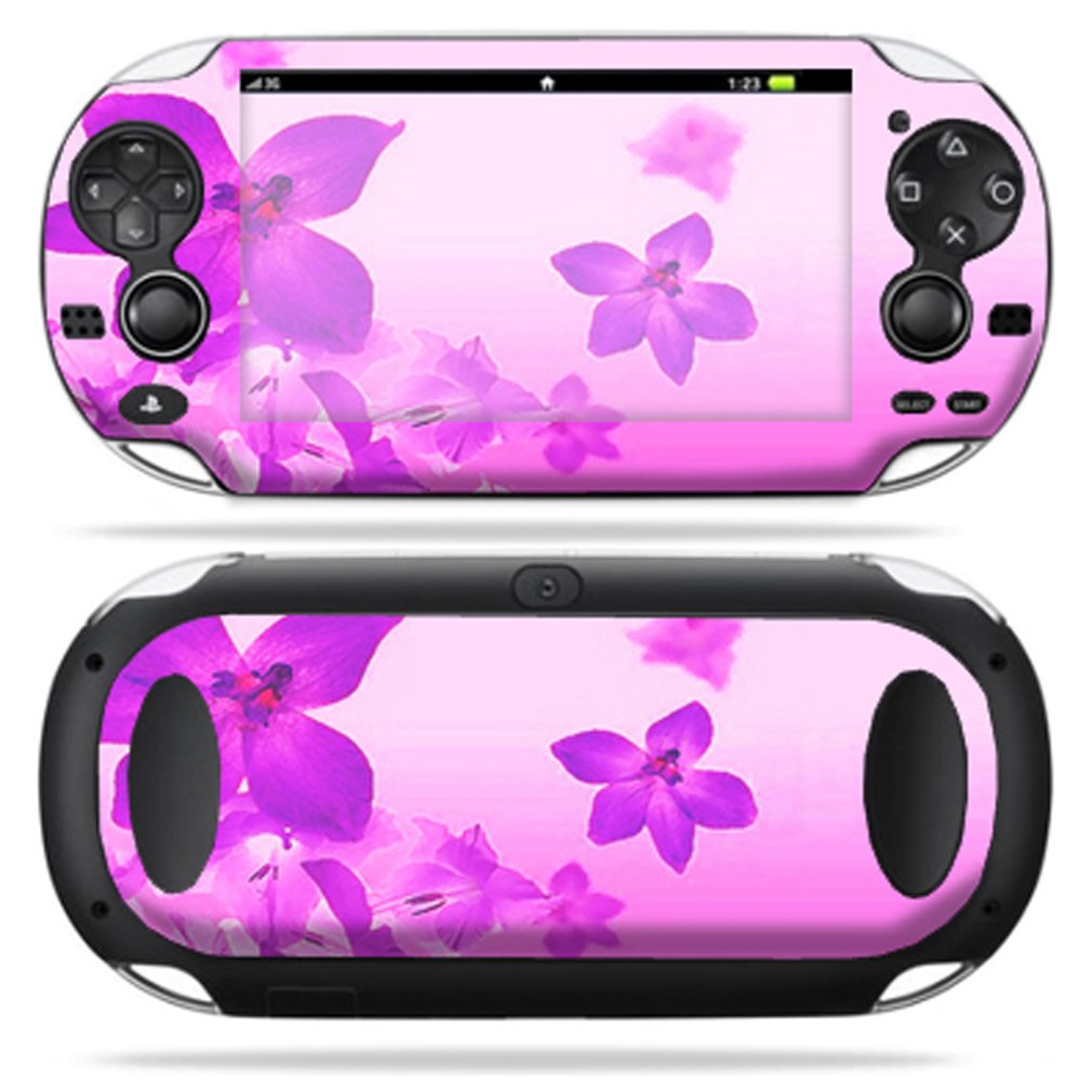 

Protective Vinyl Skin Decal Cover for PS Vita PSVITA Playstation Vita Portable Sticker Skins Pink Flowers