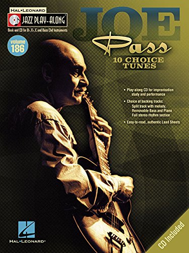 Joe Pass Jazz Play Along Volume 186 Book/CD by Joe Pass