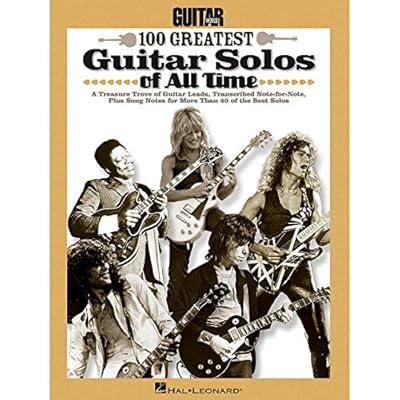 Hal Leonard Guitar World's 100 Greatest Guitar Solos Of All Time