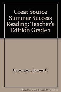 Great Source Summer Success Reading: Teacher's Edition Grade 1