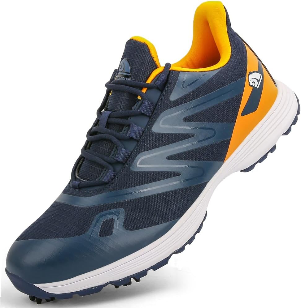 Men's Professional Spiked Golf Footwear Summer Breathable Waterproof Sneakers Non-Slip Lightweight Outdoor Shoes For Golfing Walking Training_voghion.com