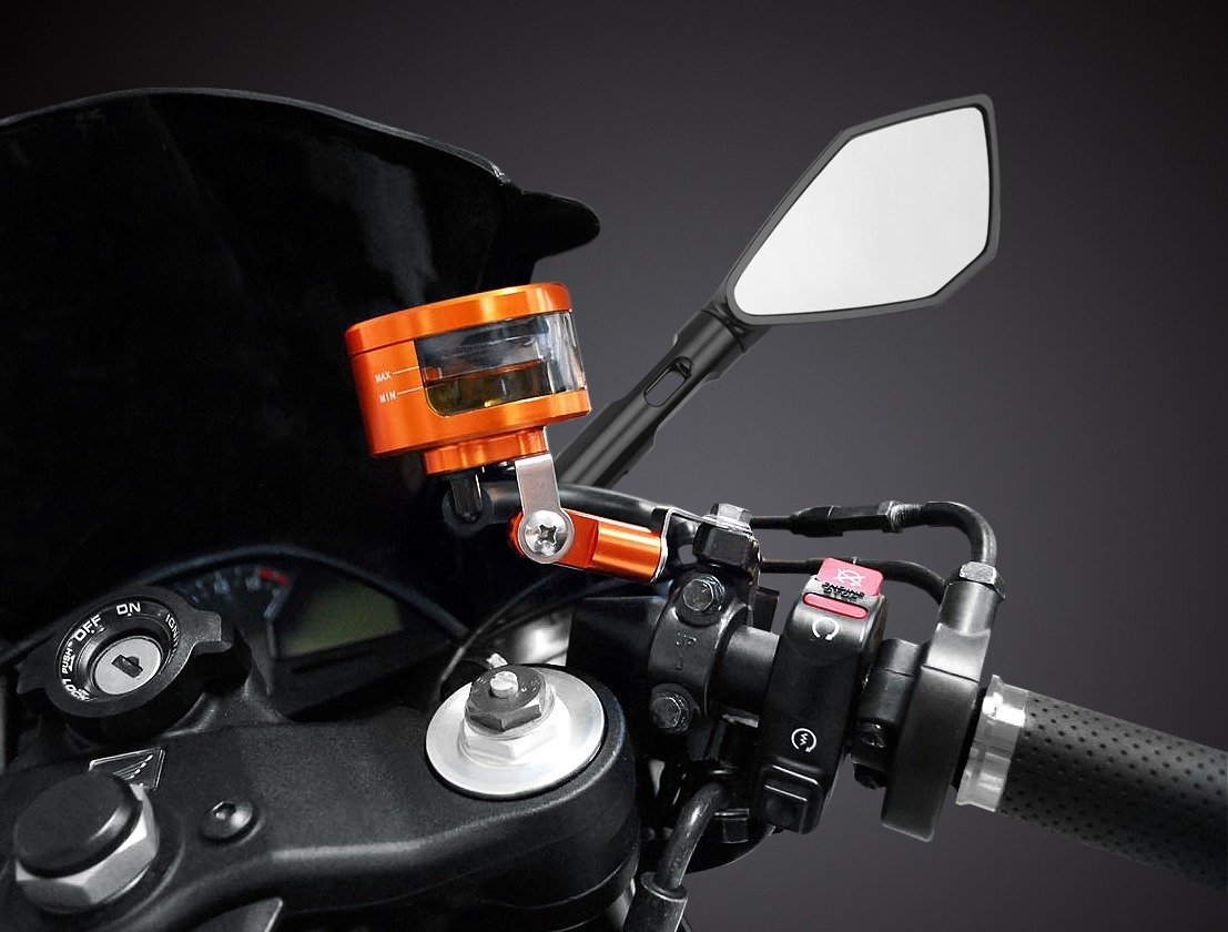 

1 PCS Motorstar Motorcycle Part Accessories CNC Reservoir Dirt Bike ATV Brake Clutch Oil Tank Cup Fit For Suzuki HAYABUSA/GSXR1300 2008 2012