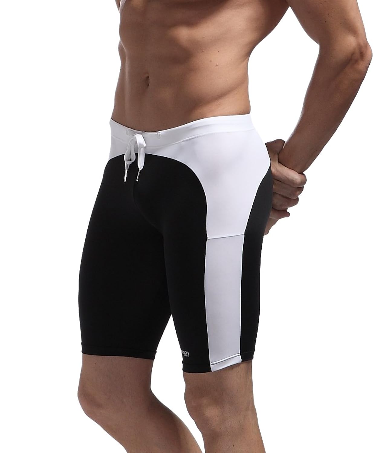 

Men's Fashion Smooth And Soft Tight Pants Comfortable Sweatpants Swimming Trunks