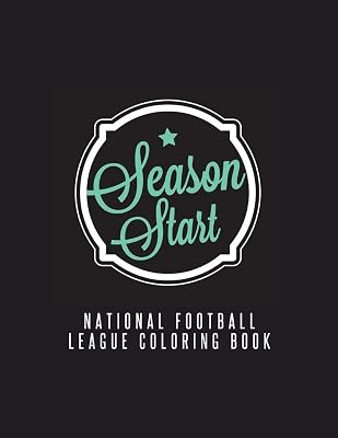 National Football League Coloring Book: NFL Football Gifts for Kids, Boys or Adult Relaxation | Stress Relief Football lover Birthday Coloring Book Made in USA