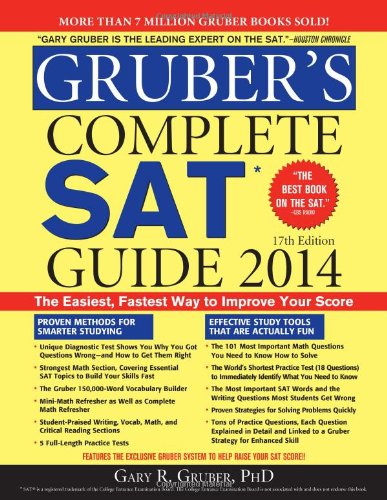 Gruber's Complete SAT Guide 2014, 17E by Gary Gruber