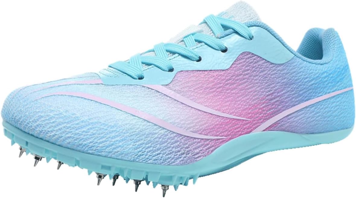 Men's Women's Running Spikes Sneakers, Ultra Lightweight Mesh Breathable Track & Field Shoes Fashion Sprint Trainers_vogvips.com