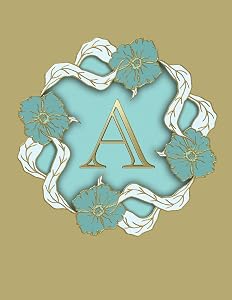 A: 100 Pages 8.5" X 11" Monogram Notebook College Ruled Line Paper