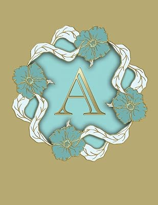 A: 100 Pages 8.5" X 11" Monogram Notebook College Ruled Line Paper