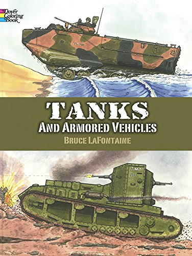 Tanks and Armored Vehicles, Dover Coloring Book