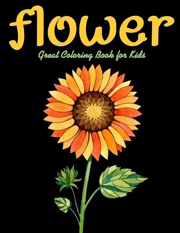 Flower: Great Coloring Book for Kids by Color King Publications
