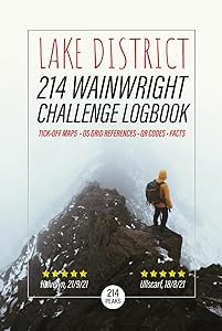 Lake District 214 Wainwright Challenge Logbook: Hiking In The Lakes With OS Grid References, Tick Off Maps, Fell Finder, 6” x 9” Backpack Size, 240 Pages (Lake District Books) by Herbert Publishing