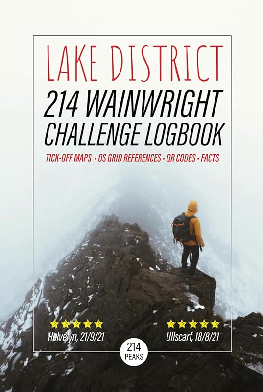Lake District 214 Wainwright Challenge Logbook: Hiking In The Lakes With OS Grid References, Tick Off Maps, Fell Finder, 6” x 9” Backpack Size, 240 Pages (Lake District Books) by Herbert Publishing