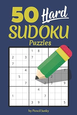 50 Hard Sudoku Puzzles: Fun travel size Sudoku puzzles to take with you everywhere, great for road trips