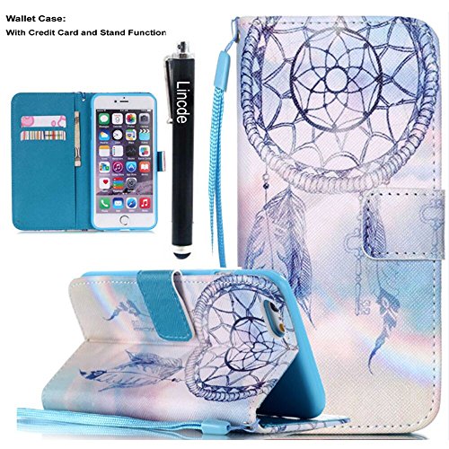 iPhone 7 Plus Case,iPhone 7 Plus Phone Cases,Lincde Linycase PU Leather Case Wallet Flip Stand [Flap Closure] Case+Lanyard for iPhone 7 Plus 5.5