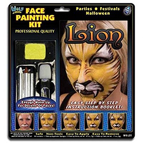 Lion Face Painting Kits from Wolfe (3 Colors)