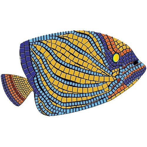 

Poolsaic Angelfish Mosaic Pool Mat, Easy Install, 59 Inches, Vinyl
