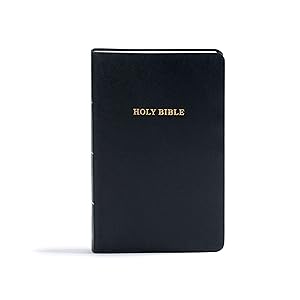 KJV Gift and Award Bible, Black Imitation Leather, Red Letter, Pure Cambridge Text, Presentation Page, Easy-to-Read Bible MCM Type