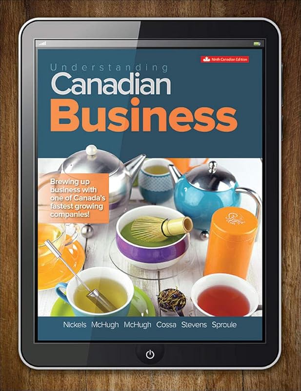 Understanding Canadian Business by William Nickels