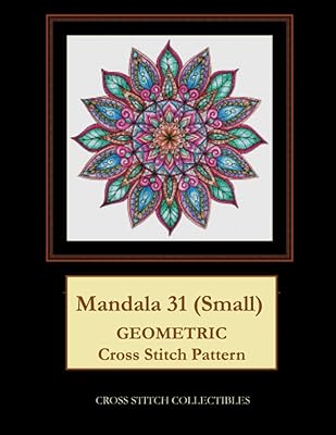 Mandala 31 (Small): Geometric Cross Stitch Pattern Chart