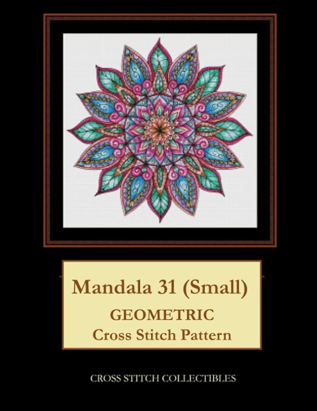 Mandala 31 (Small): Geometric Cross Stitch Pattern Chart by Cross Stitch Collectibles