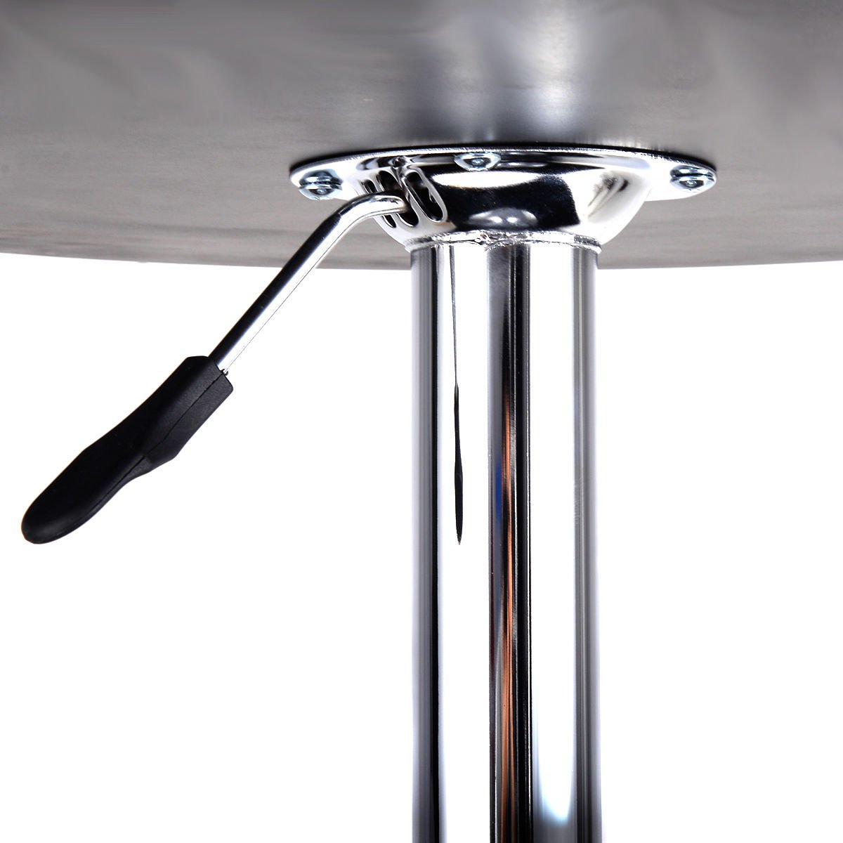 Bistro Table COSTWAY Modern Round Bar Table, Adjustable Bistro Pub