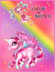 COLOR AND SKETCH: 2in1/20 Unicorn Coloring Pages and 28 How to draw cute animals step by step - blank sheets for sketching included in the book ... Books for Kids with Sample and Checklist) by Cedrik Jiruse