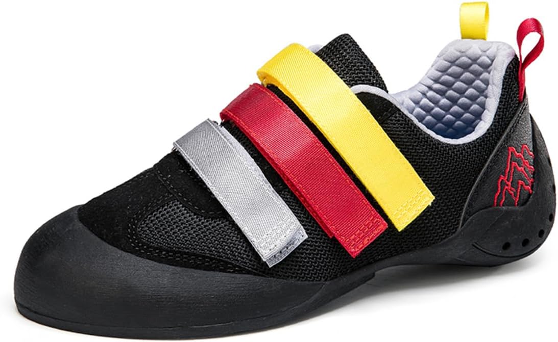 Ladies Rock Climbing Trainers Hook & Loop Non Slip Wall Climbing Training Shoes Casual Comfort Bouldering Sneakers_vogvips.com