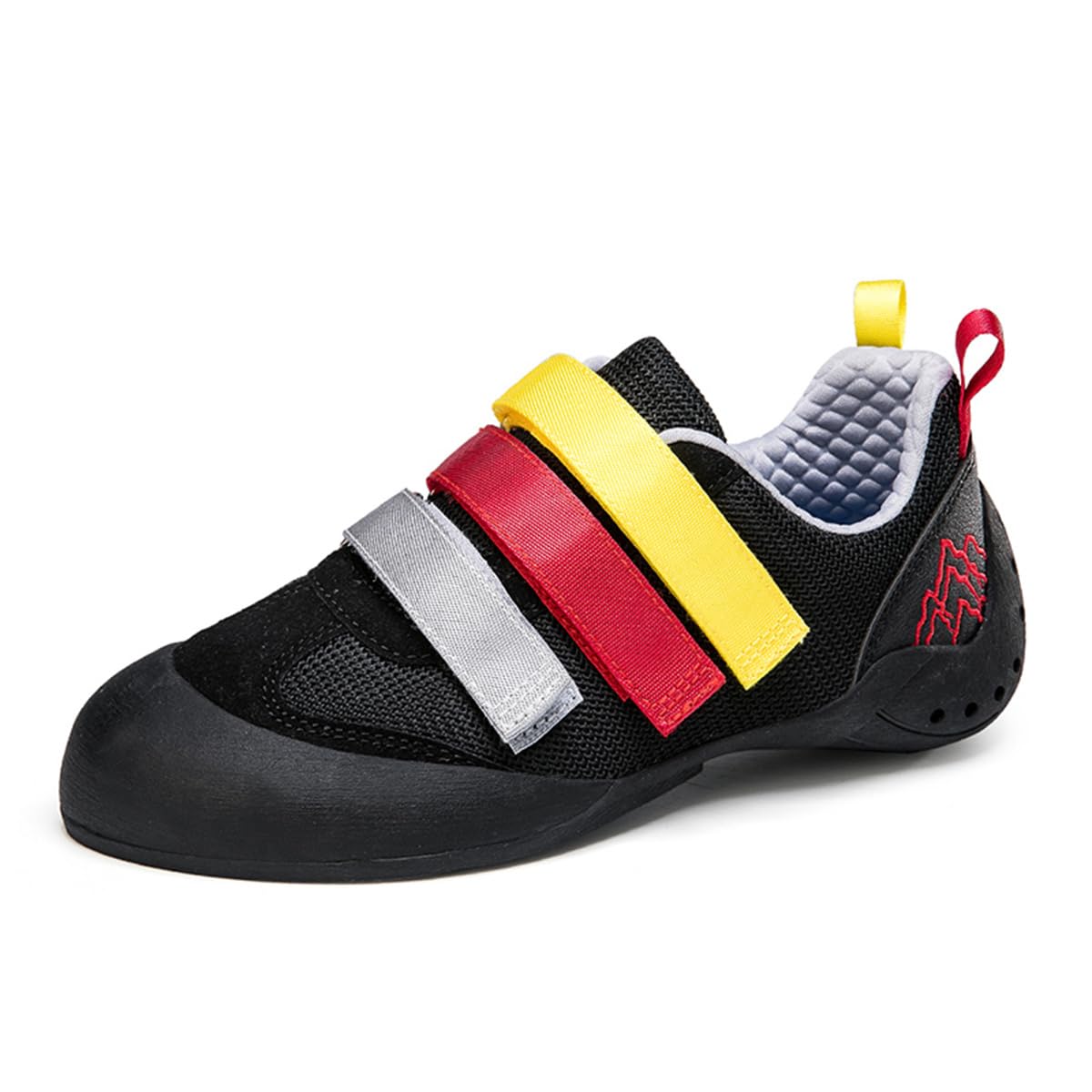 Ladies Rock Climbing Trainers Hook & Loop Non Slip Wall Climbing Training Shoes Casual Comfort Bouldering Sneakers_vogvips.com