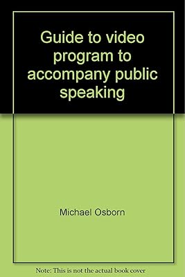 Guide to video program to accompany public speaking