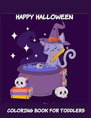 Happy Halloween Coloring Book for Toddlers: Toddler coloring Toy Gifts for Kids Cute Easy and Relaxing Birthday Gifts