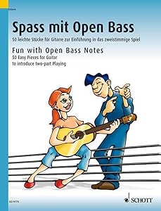 Fun With Open Bass Notes: 50 Easy Pieces for Guitar to introduce two-part playing by Dieter Kreidler