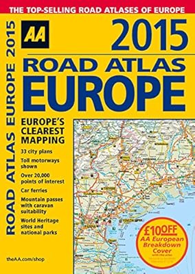 2015 Road Atlas Europe: Europe's Clearest Mapping