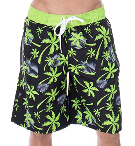 Algopix Similar Product 3 - ZENCO Mens Mark Tropical Print Elastic