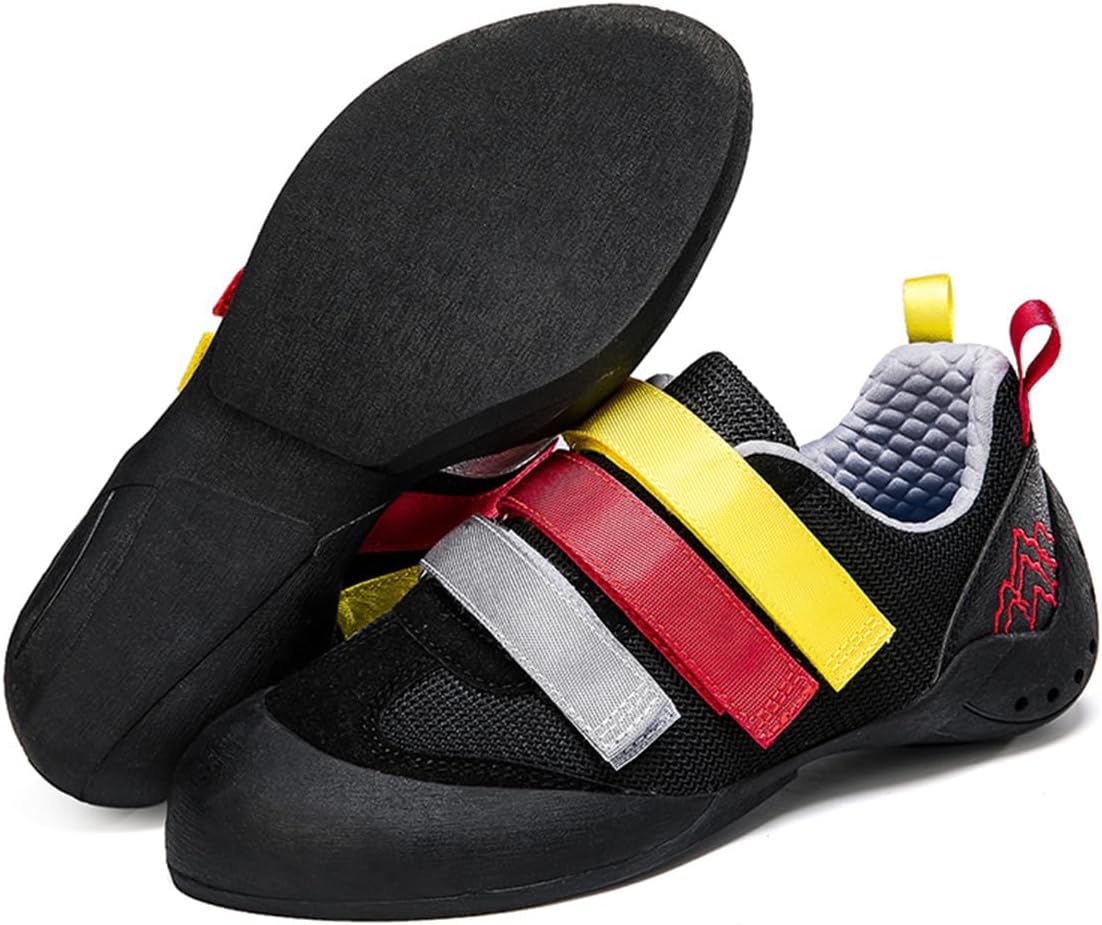 Ladies Rock Climbing Trainers Hook & Loop Non Slip Wall Climbing Training Shoes Casual Comfort Bouldering Sneakers_vogvips.com