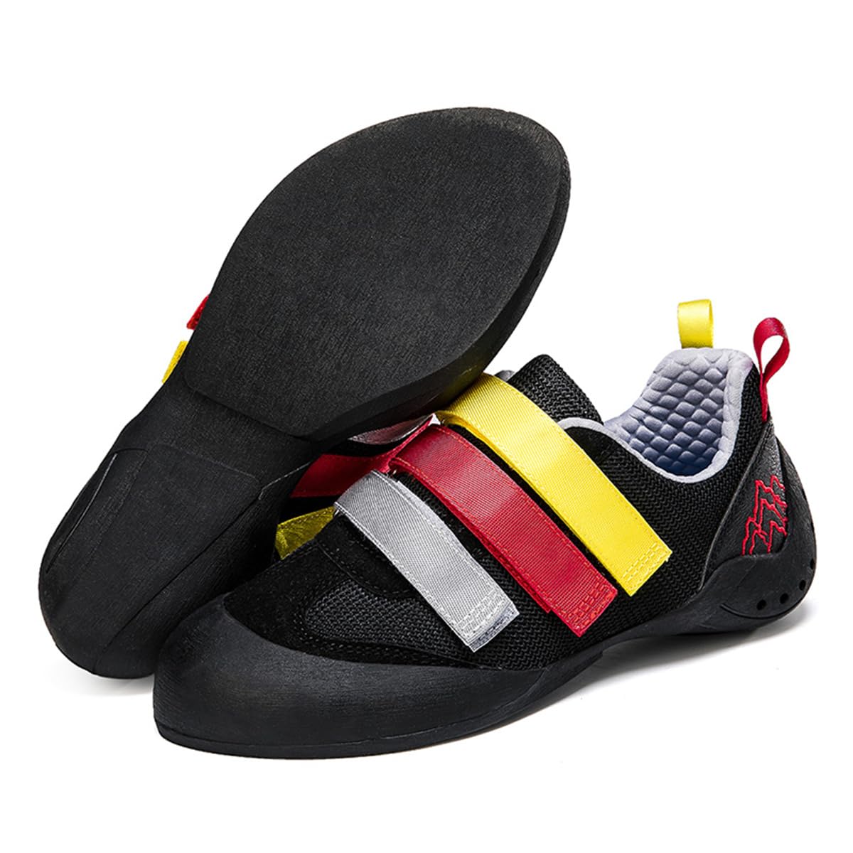 Ladies Rock Climbing Trainers Hook & Loop Non Slip Wall Climbing Training Shoes Casual Comfort Bouldering Sneakers_vogvips.com
