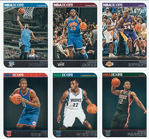 

2014-2015 NBA HOOPS BASKETBALL - 50 Card LOT (Includes Rookie, Stars, & Inserts)