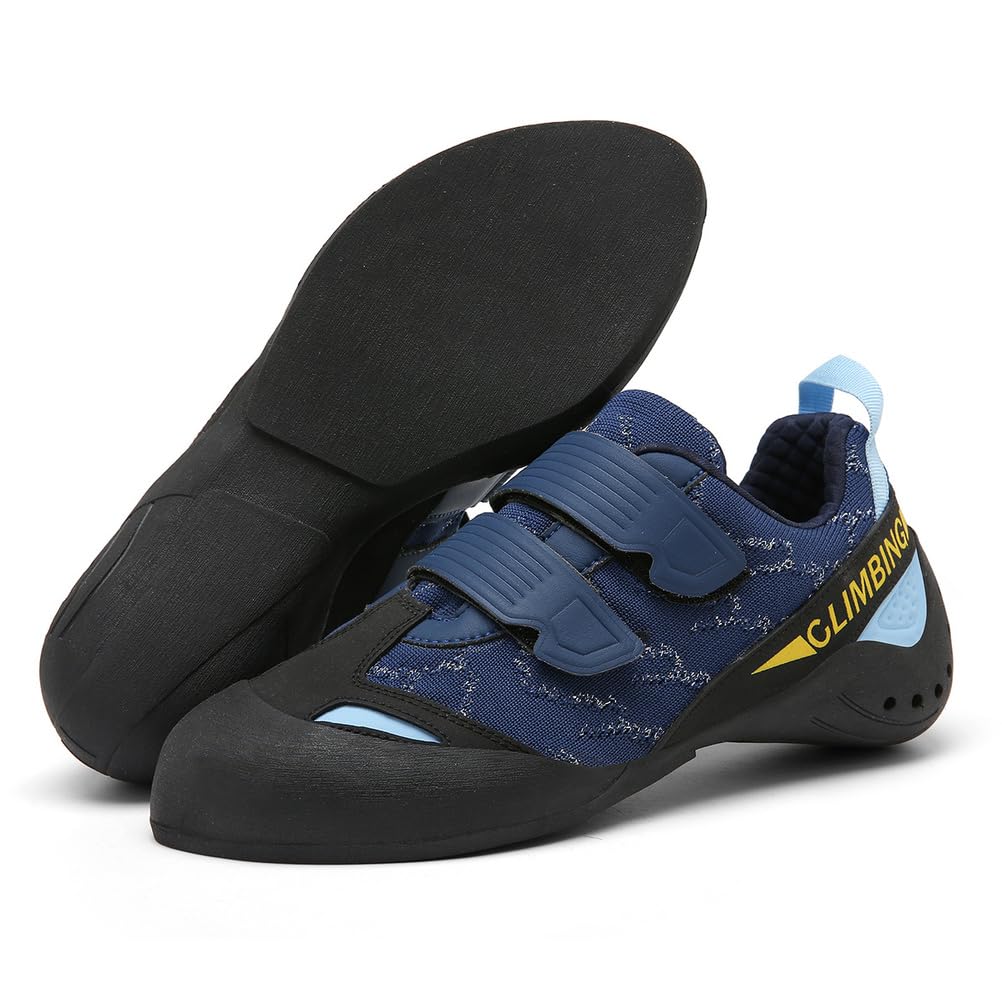Mens Youth Wall Climbing Shoes, Non-Slip Lightweight Bouldering Sport Sneaker Breathable Rock Climbing Shoes For Adult_vogvips.com