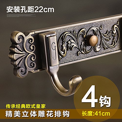 Algopix Similar Product 8 - LHbox Tap Retro Golden Row of Coat Hook