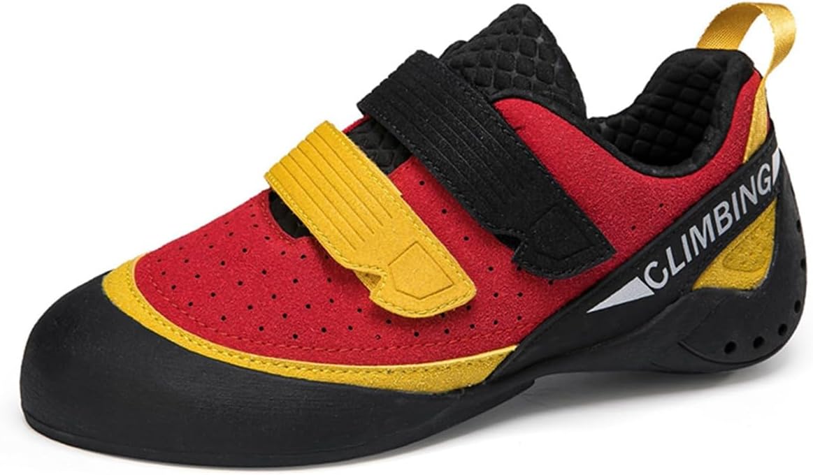 Kids Teenagers Beginner Rock Climbing Shoes For Sport & Gym, Ladies Lightweight Breathable Mesh Indoor Bouldering Shoes_vogvips.com