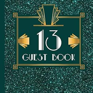 13 Guest Book: Teal Guest Book Includes Gift Tracker and Picture Pages to Create a Lasting Keepsake to Treasure Forever by Gatsby Design
