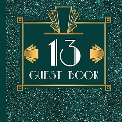 13 Guest Book: Teal Guest Book Includes Gift Tracker and Picture Pages to Create a Lasting Keepsake to Treasure Forever