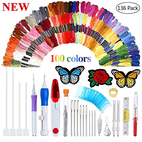 Algopix Similar Product 3 - New Magic Embroidery Pen Punch Needle