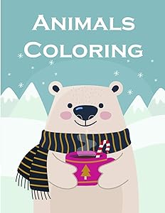 Animals Coloring: Coloring Pages for Boys, Girls, Fun Early Learning, Toddler Coloring Book (Art Design) by J.K. Mimo