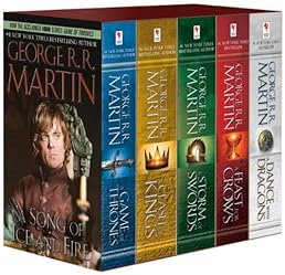 George R. R. Martin's A Game of Thrones 5-Book Boxed Set (Song of Ice and Fire series): A Game of Thrones, A Clash of Kings, A Storm of Swords, A Feast for Crows, and A Dance with Dragons