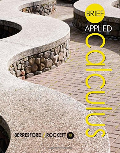 Brief Applied Calculus by Geoffrey C. Berresford