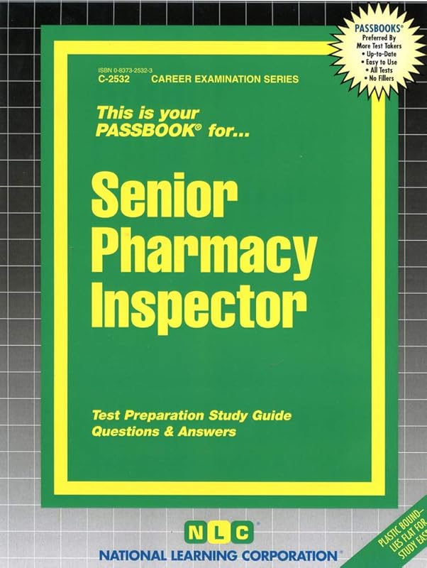 Senior Pharmacy Inspector (Career Examination Series) by National Learning Corporation