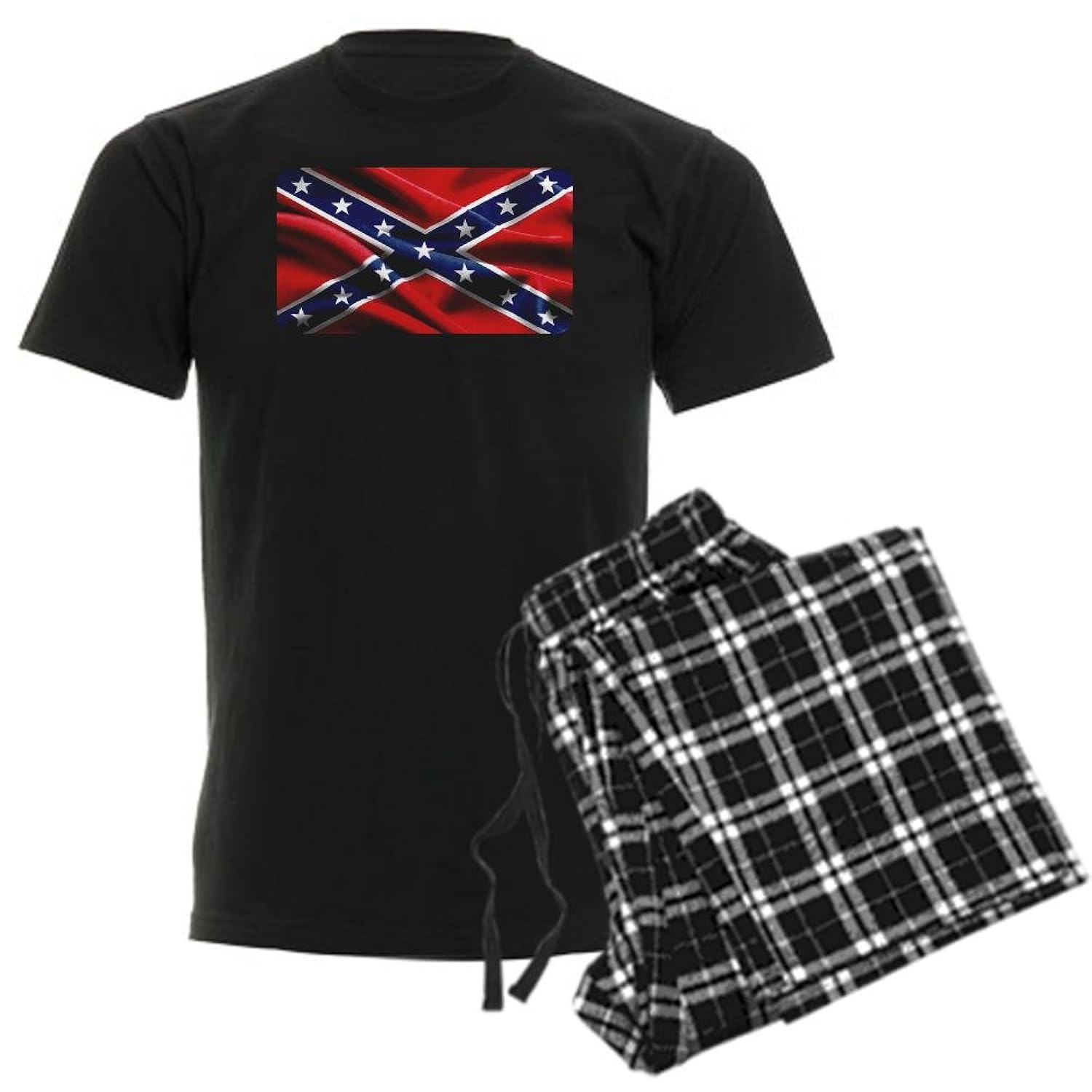 

Royal Lion Men's Dark Pajamas Resplendent Confederate Rebel Flag