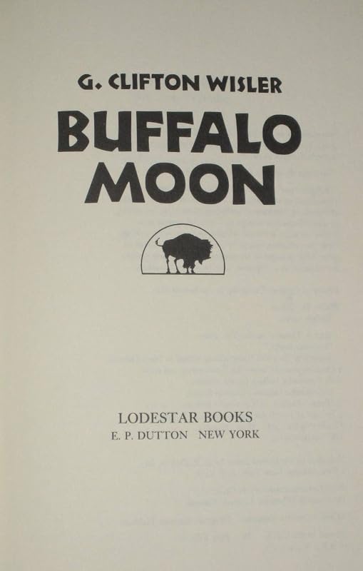 Buffalo Moon by G. Clifton Wisler