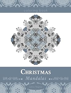 Christmas mandalas coloring book by Céline Régnier